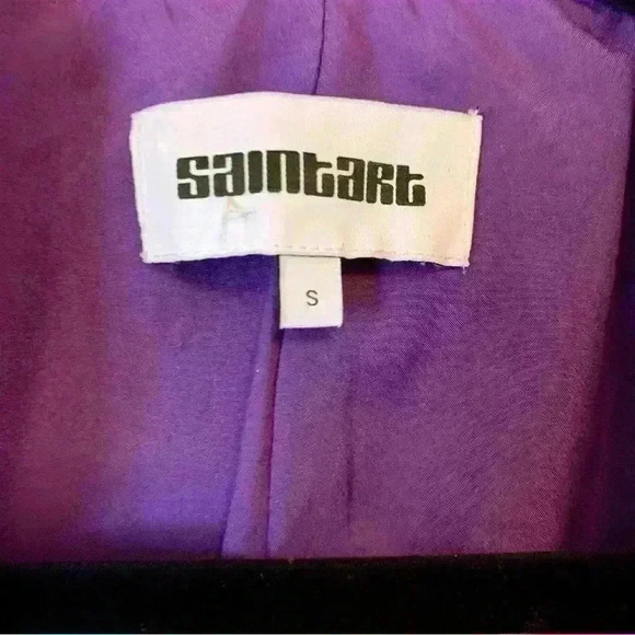 SAINTART Gia Blazer Royal Purple Size Small - Picture 2 of 6
